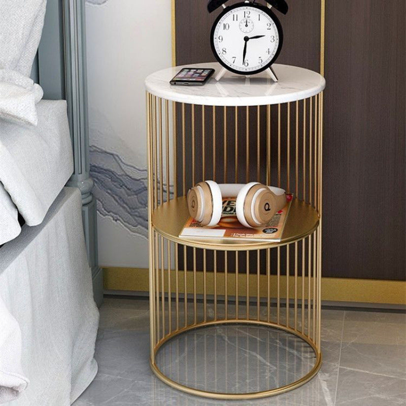 Nordic Marble Top Metal Side Table