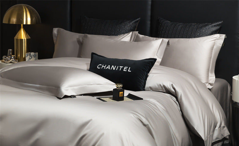 Dluxe Ave.Long Staple Cotton Four-Piece Bedding Set