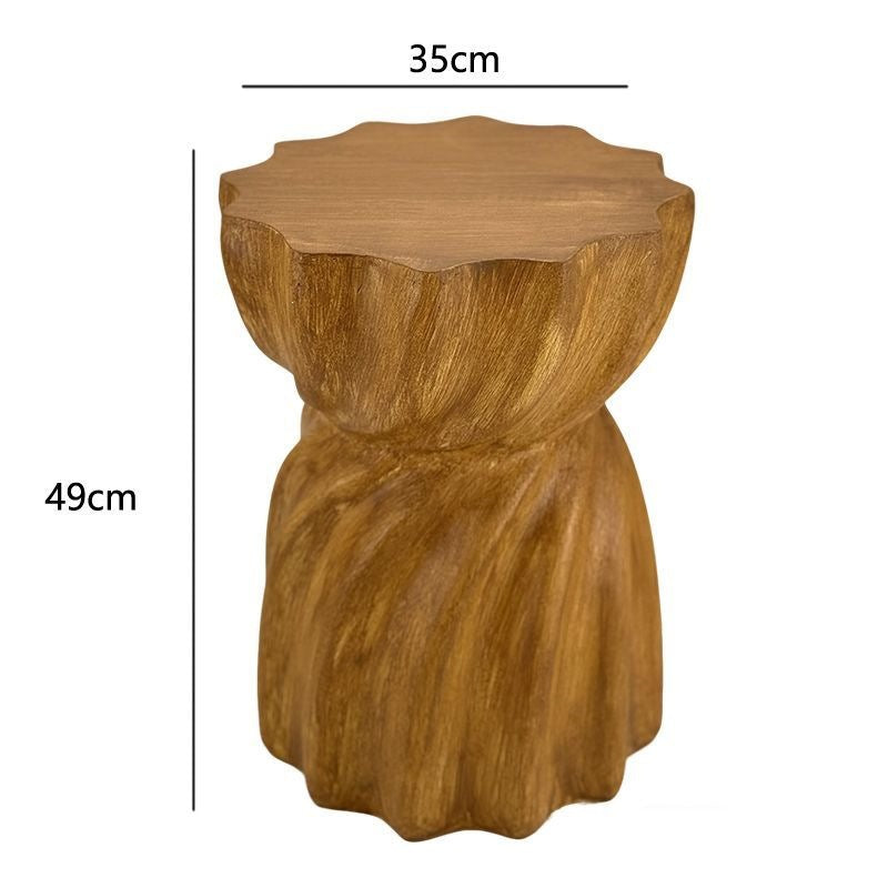 Artistic Rubber Wood Side Table