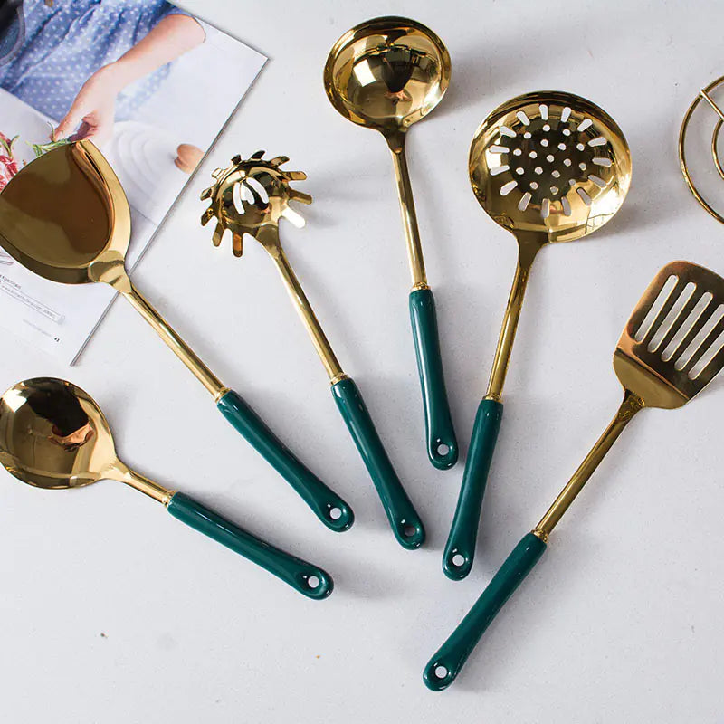 Dluxe Ave. Luxury Kitchen Utensil Set with Stainless Steel Tools