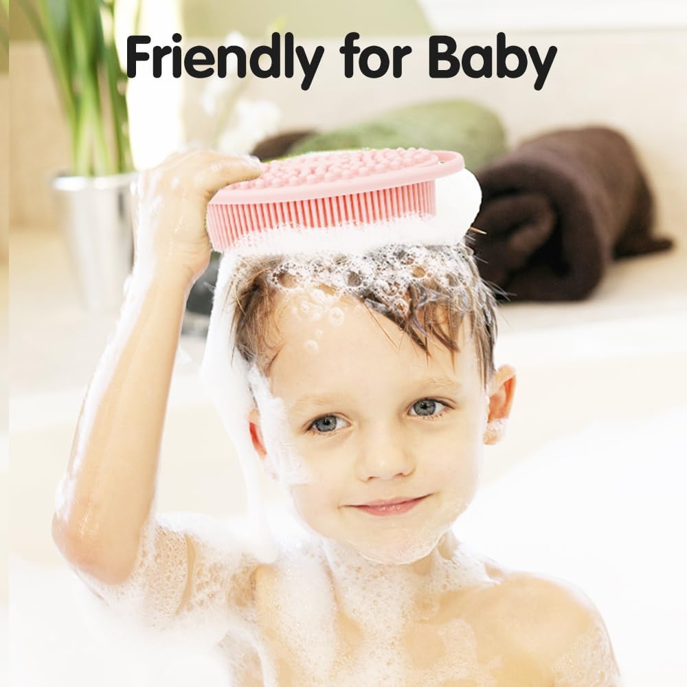 Dluxe Ave. 3 Pack Silicone Body Scrubber Soft Silicone Loofah Exfoliating Body Scrubber Skin Exfoliation Men Women