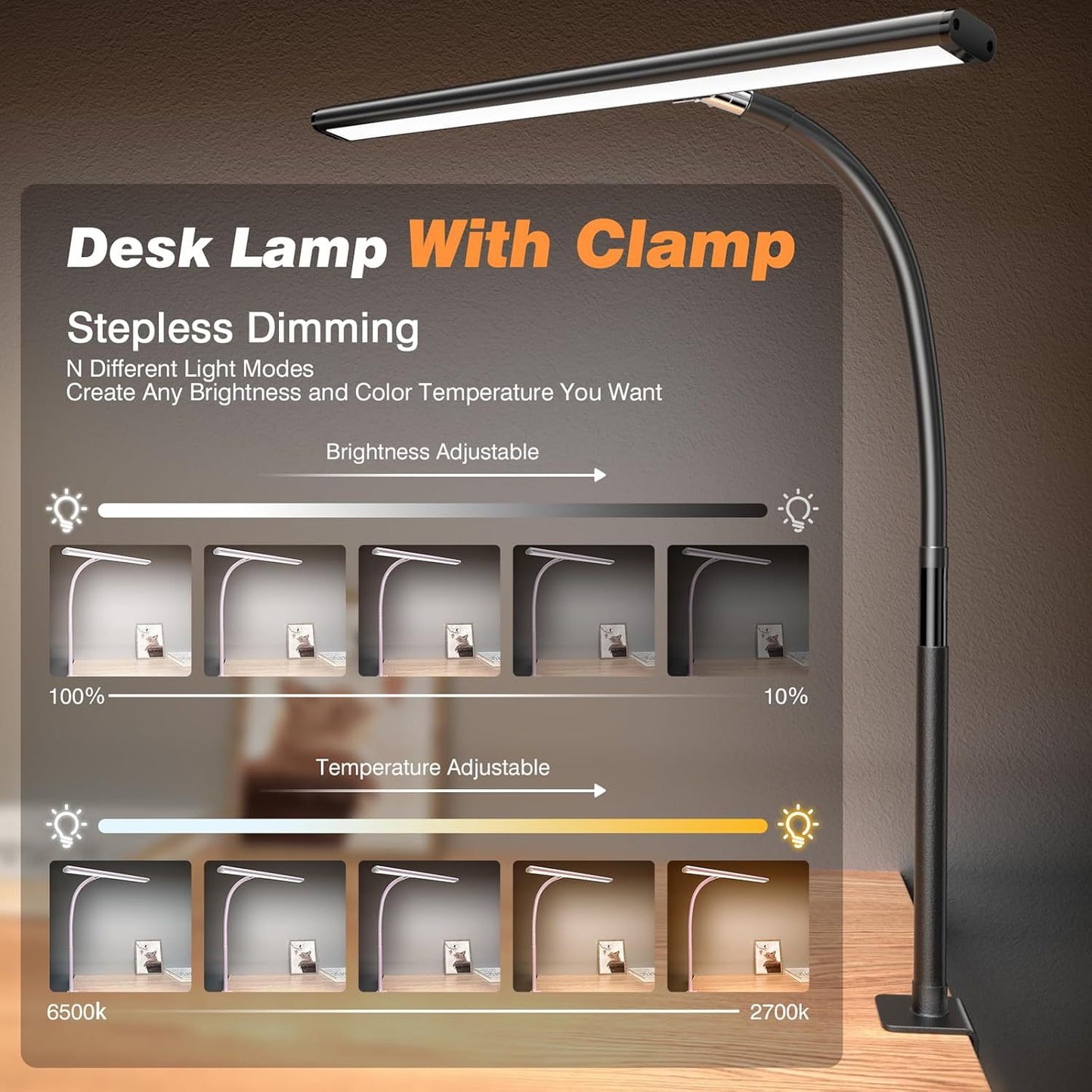LED Full-Spectrum Eye Protection, Desk Lamp