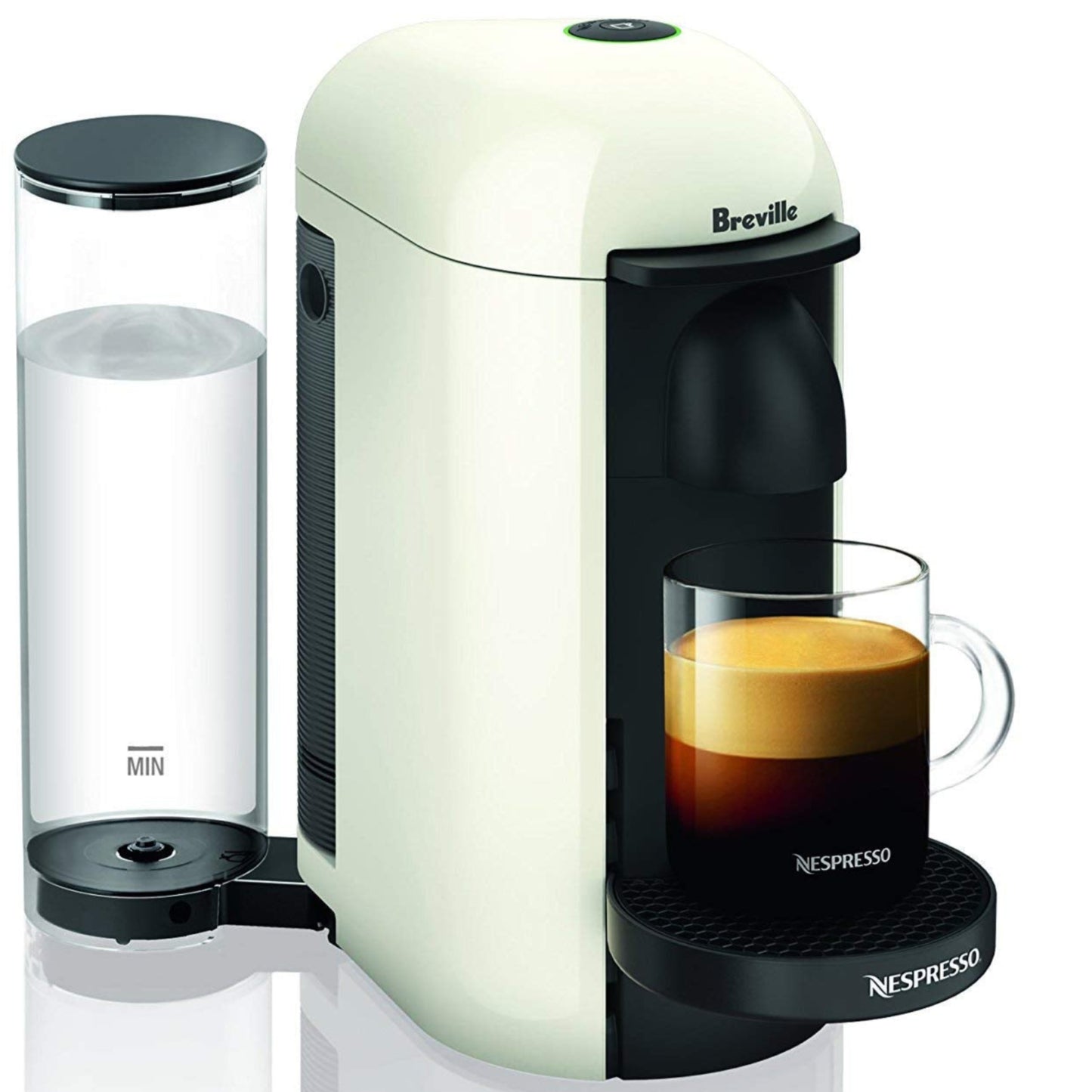 Dluxe Ave. Coffee and Espresso Machine/ White
