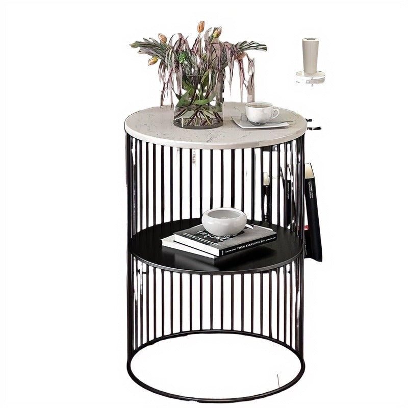 Nordic Marble Top Metal Side Table