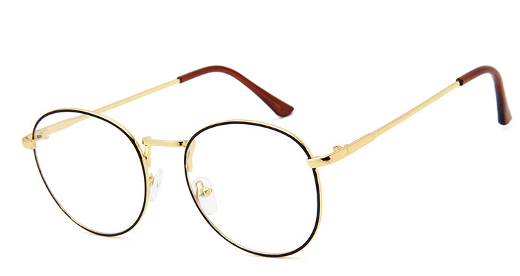 Korean Style Lightweight Round Metal Eyeglass Frames