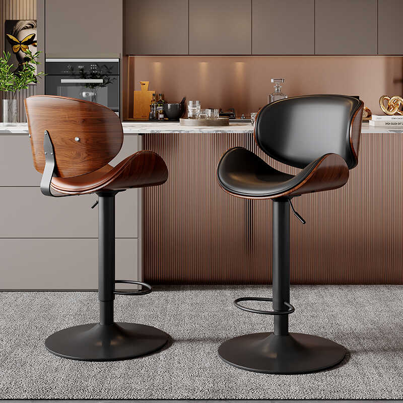 Adjustable Swivel Bar Stool