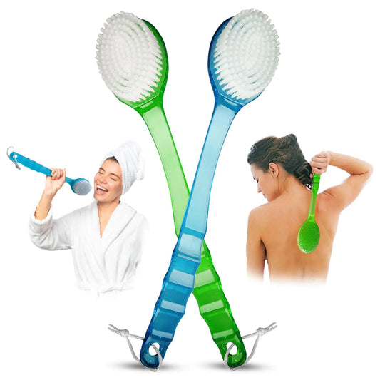 Dluxe Ave. Shower Brush with 14 inch Long Handle/ 2 Pack