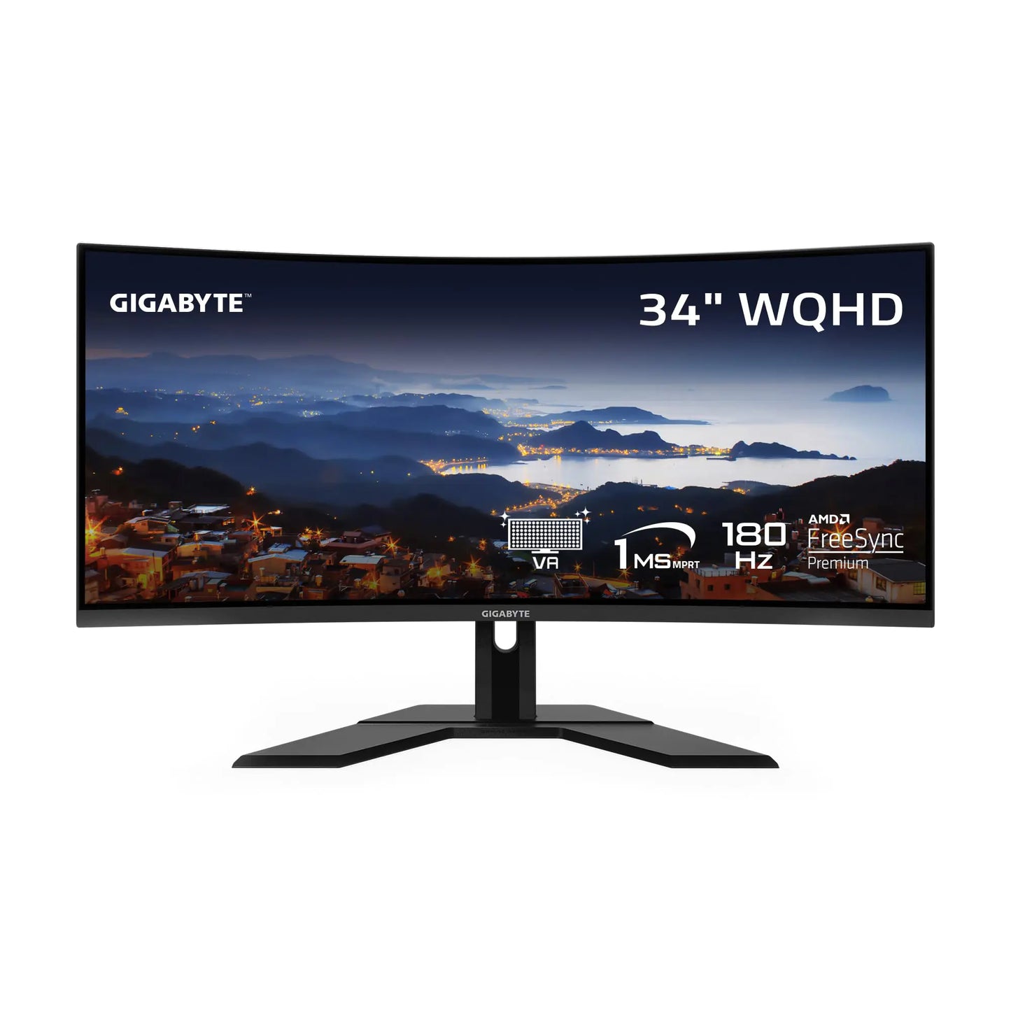 Dluxe Ave. GIGABYTE  Pro Version - 34" VA Curved Gaming Monitor - WQHD 3440x1440-180Hz -