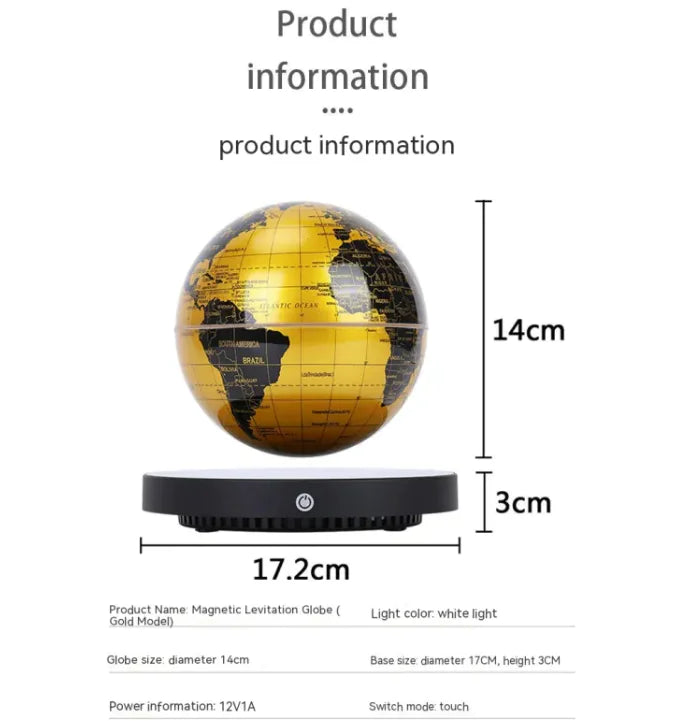 Dluxe Ave. Magnetic Levitation Globe 3D Night Light