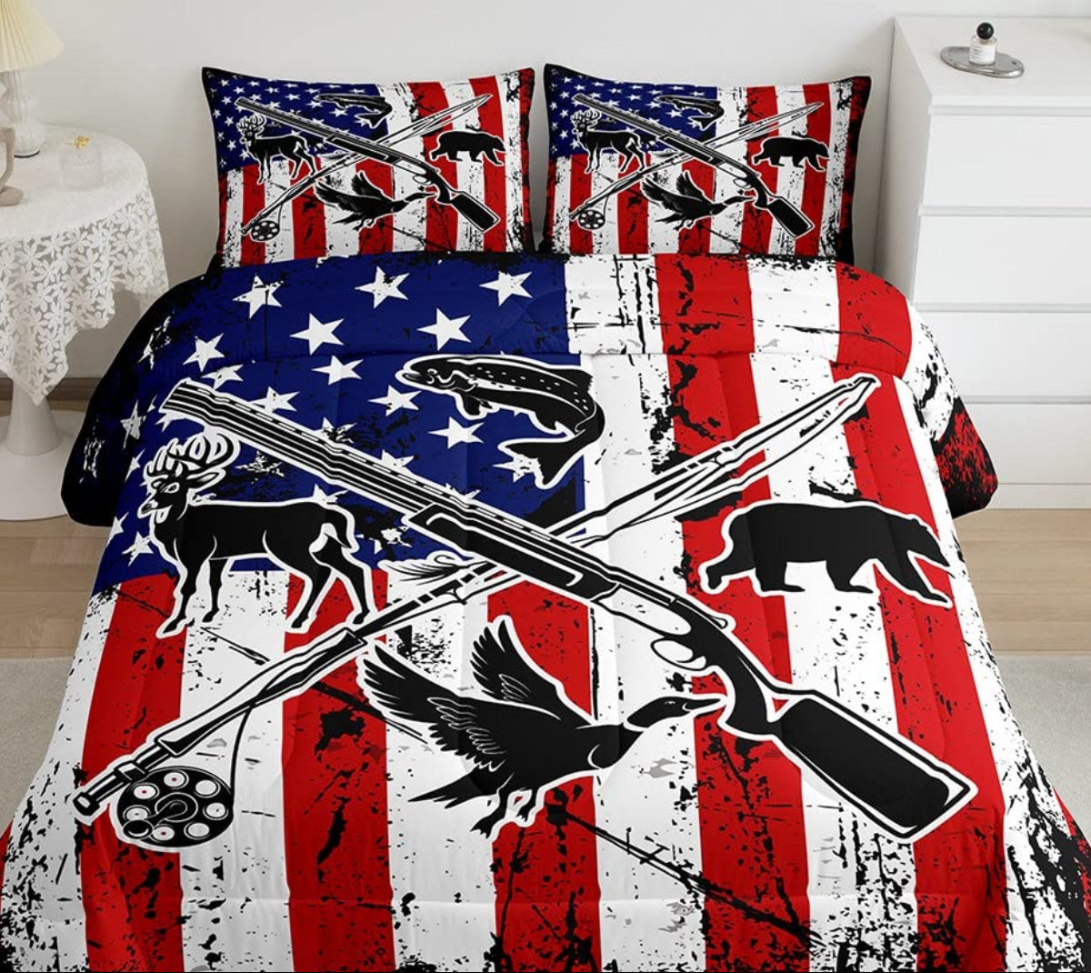Dluxe Ave. ( FULL ) 3 PCS Comforter Bedding Sets