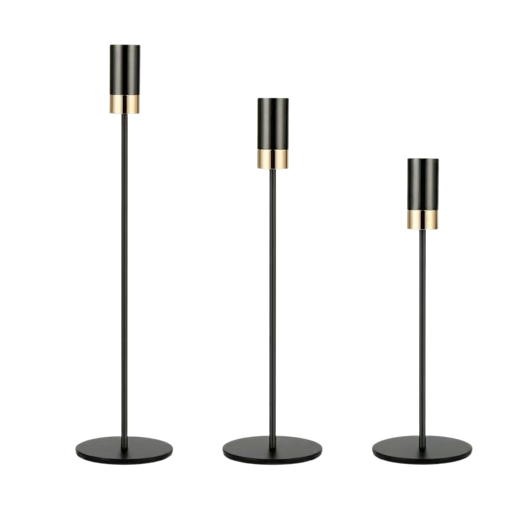 Golden Iron Candle Holder
