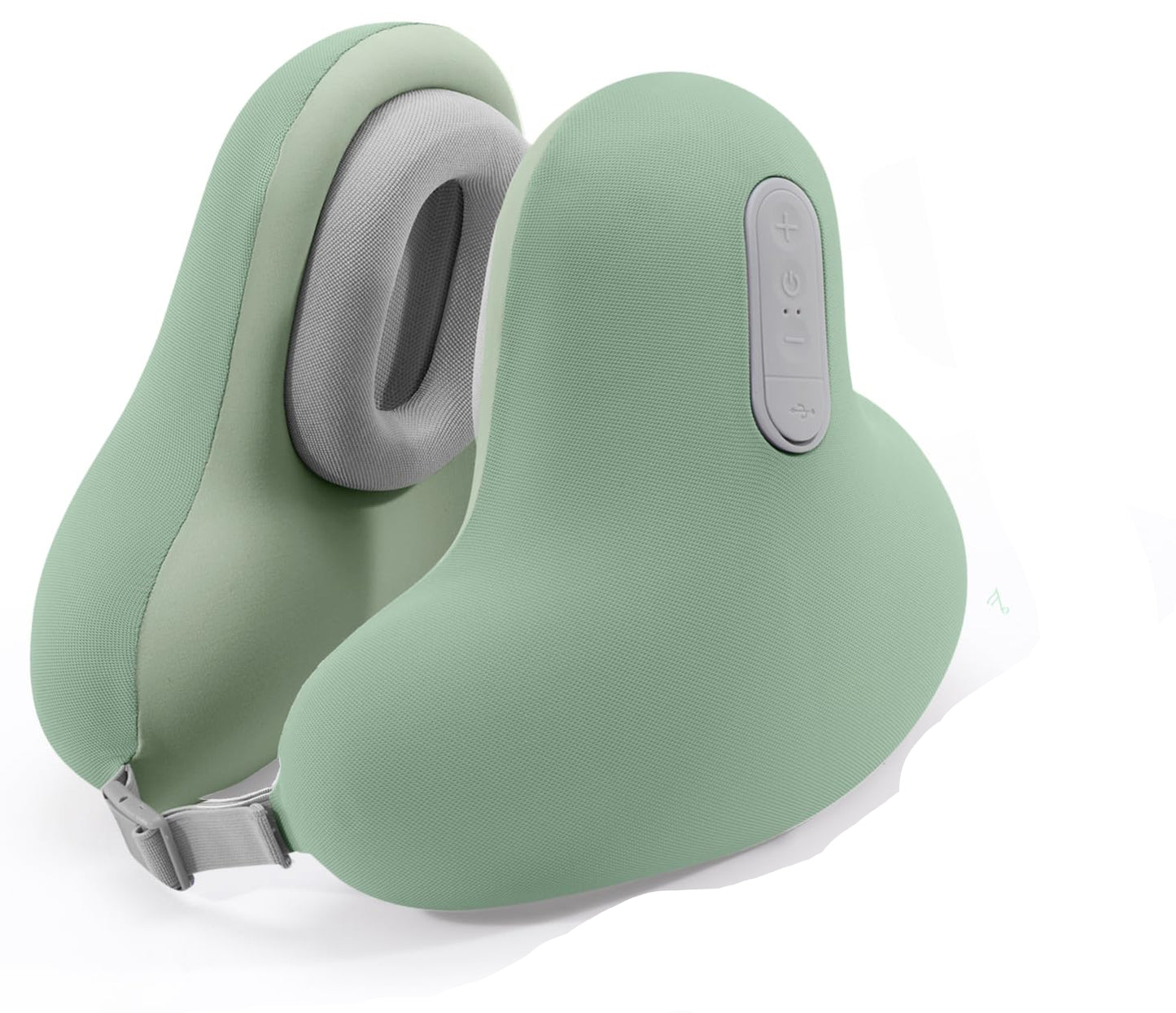 Dluxe Ave. Travel Neck Pillow with Bluetooth Headset/Memory Foam Airplane Pillow for Head Support /(Green)