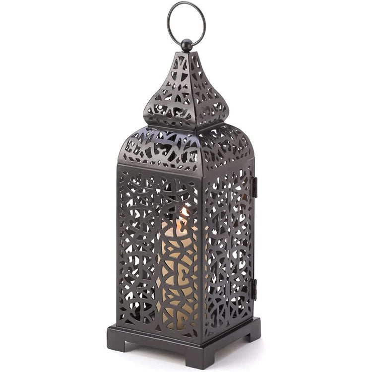Moroccan Style Hollow Iron Candle Holder