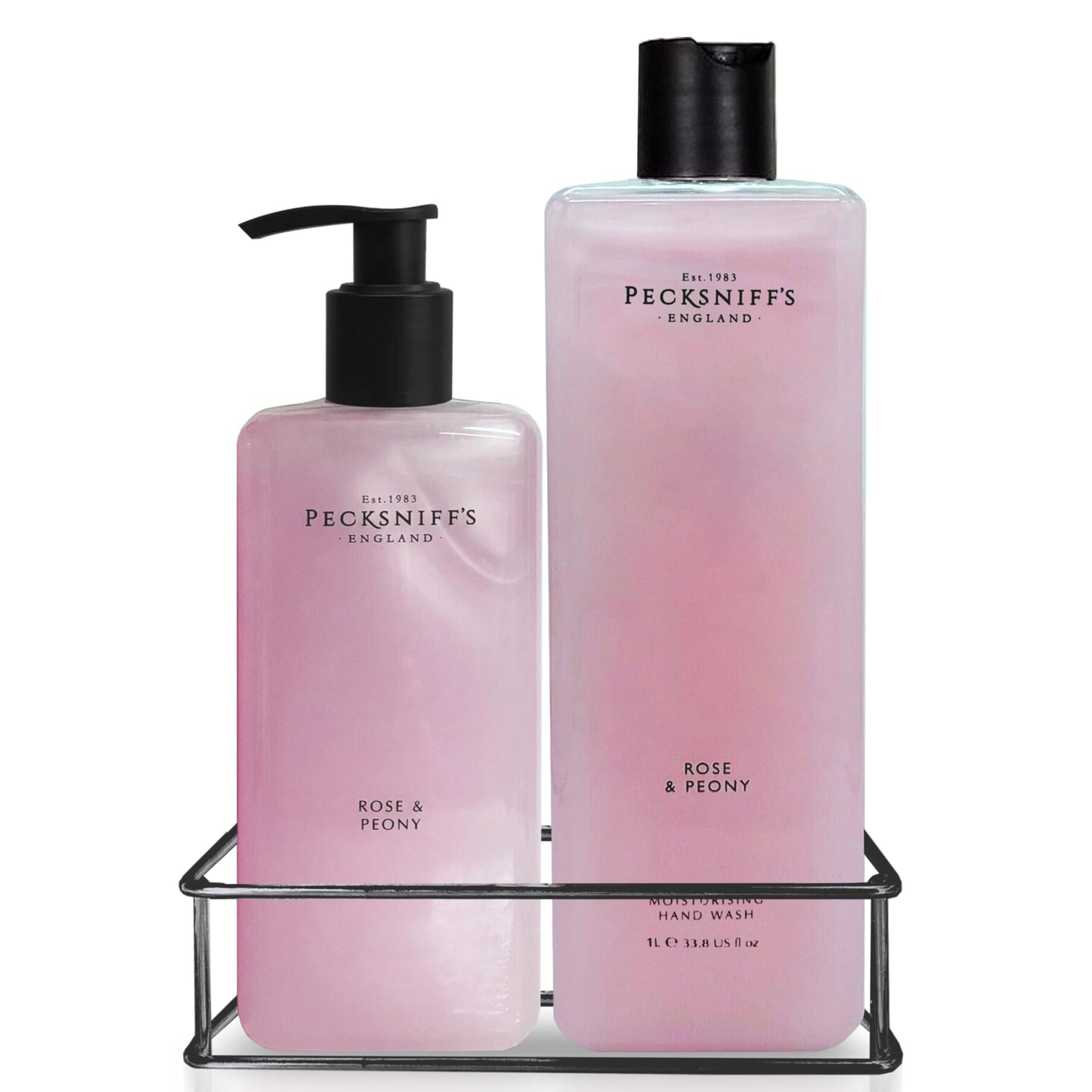 Dluxe Ave. Classic Moisturizing Hand Wash 500ml Set with 1L Refill (Rose & Peony)