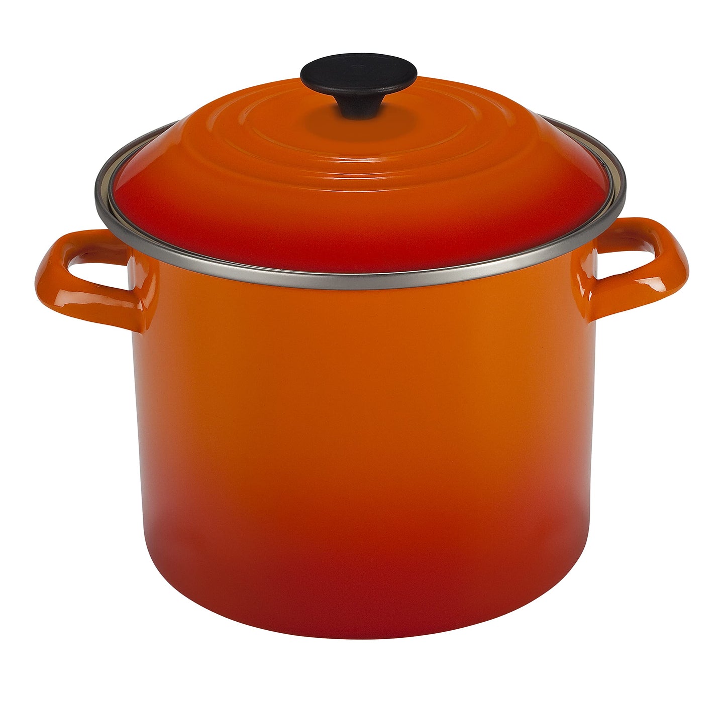 Dluxe Ave. ( Limited Edition) Enamel On Steel Stockpot 8 qt.(Flame)