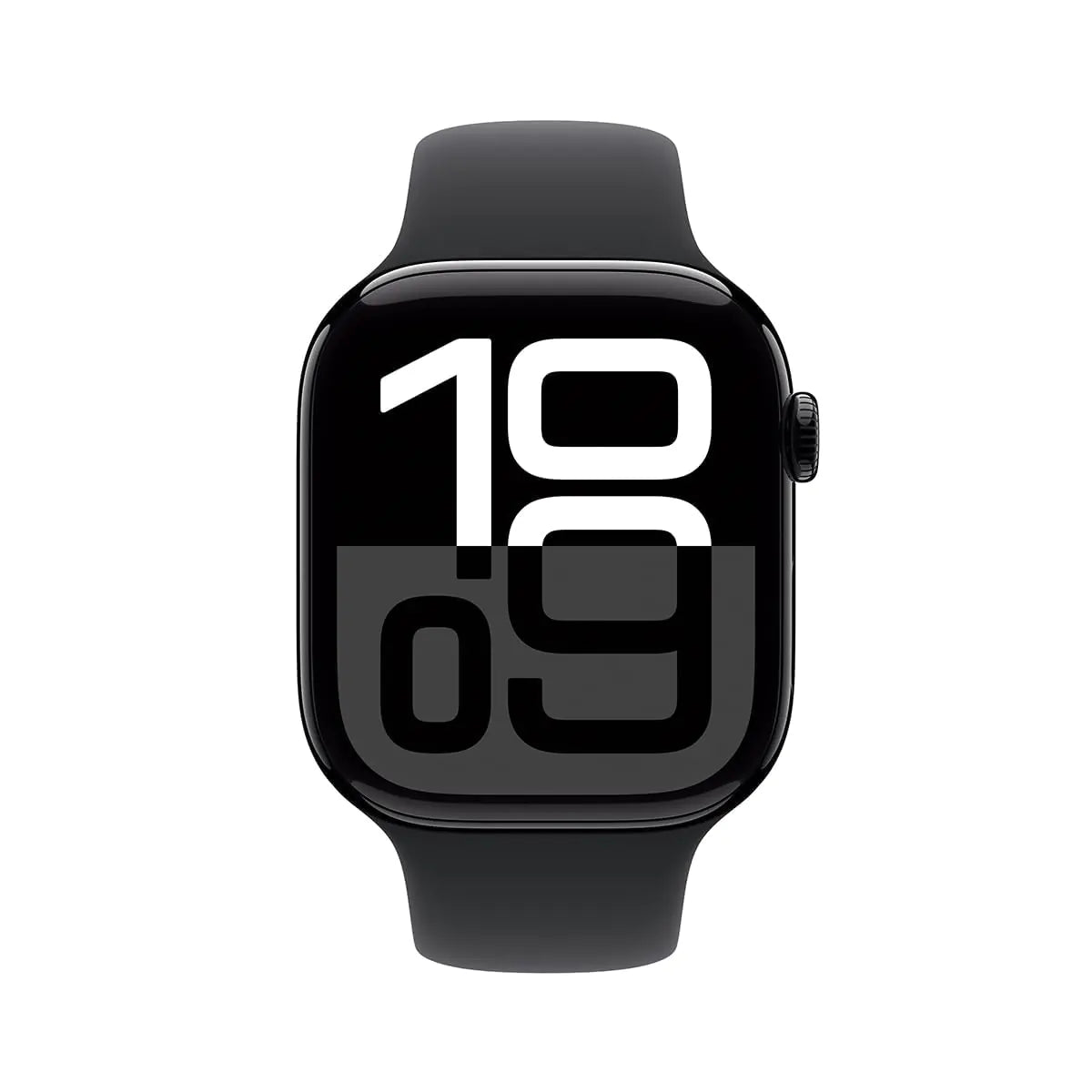 Dluxe Ave. Apple Watch Series 10 (GPS 42MM) Jet Black Aluminum Case with Black Sport Band M/L (Renewed)