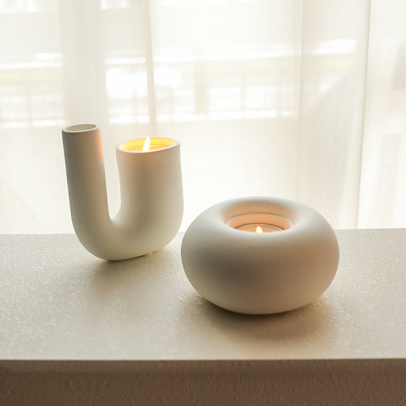 Ceramic candle holder