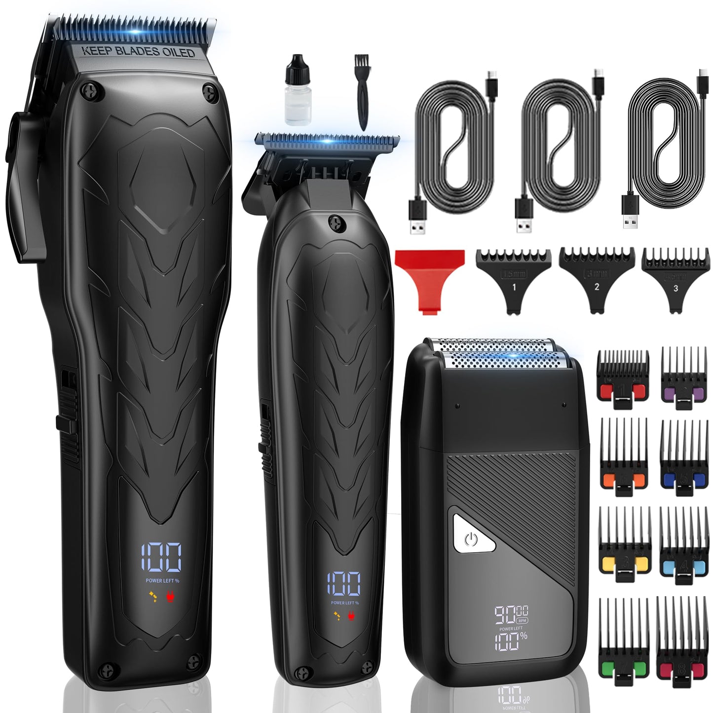 Dluxe Ave. Professional Hair Clippers and Trimmer Set
