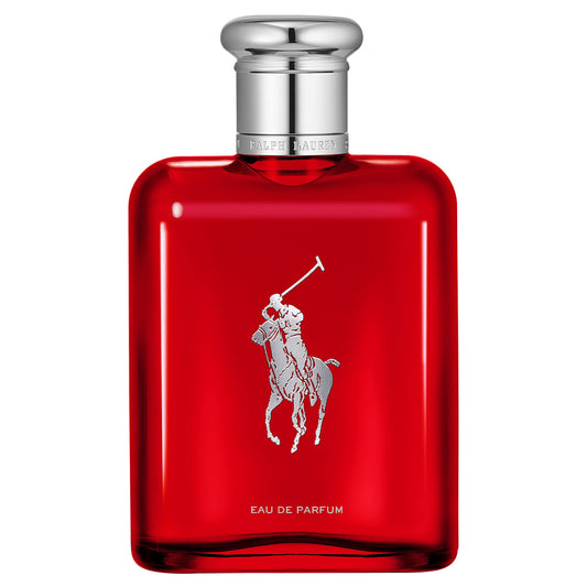 Dluxe Ave. RALPH LAUREN FRAGRANCES Polo Red - Eau de Parfum - Mens Cologne - Woody & Spicy - With Ginger Sage and Cedarwood - Medium Intensity - 4.2 Fl Oz