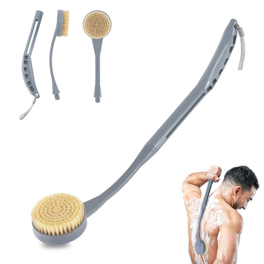 Dluxe Ave. 20.5" Bath Brush, Long Handle for Shower