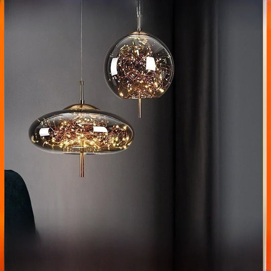 Dluxe Ave. Nordic Style Glass Pendant Light for Bar and Hotel