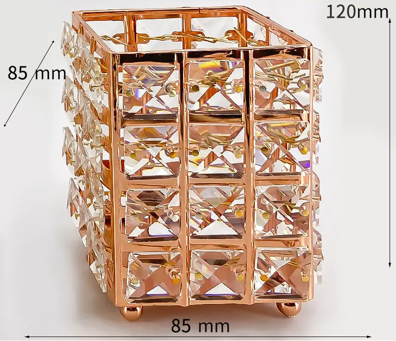 Dluxe Ave. European Crystal Makeup Brush Holder and Organizer