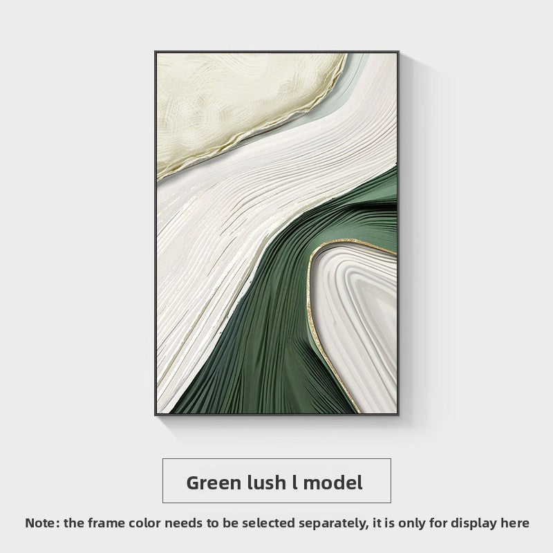 Green abstract decorative painting