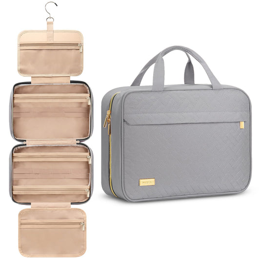 Dluxe Ave. Hanging Travel Toiletry Bag/ Grey