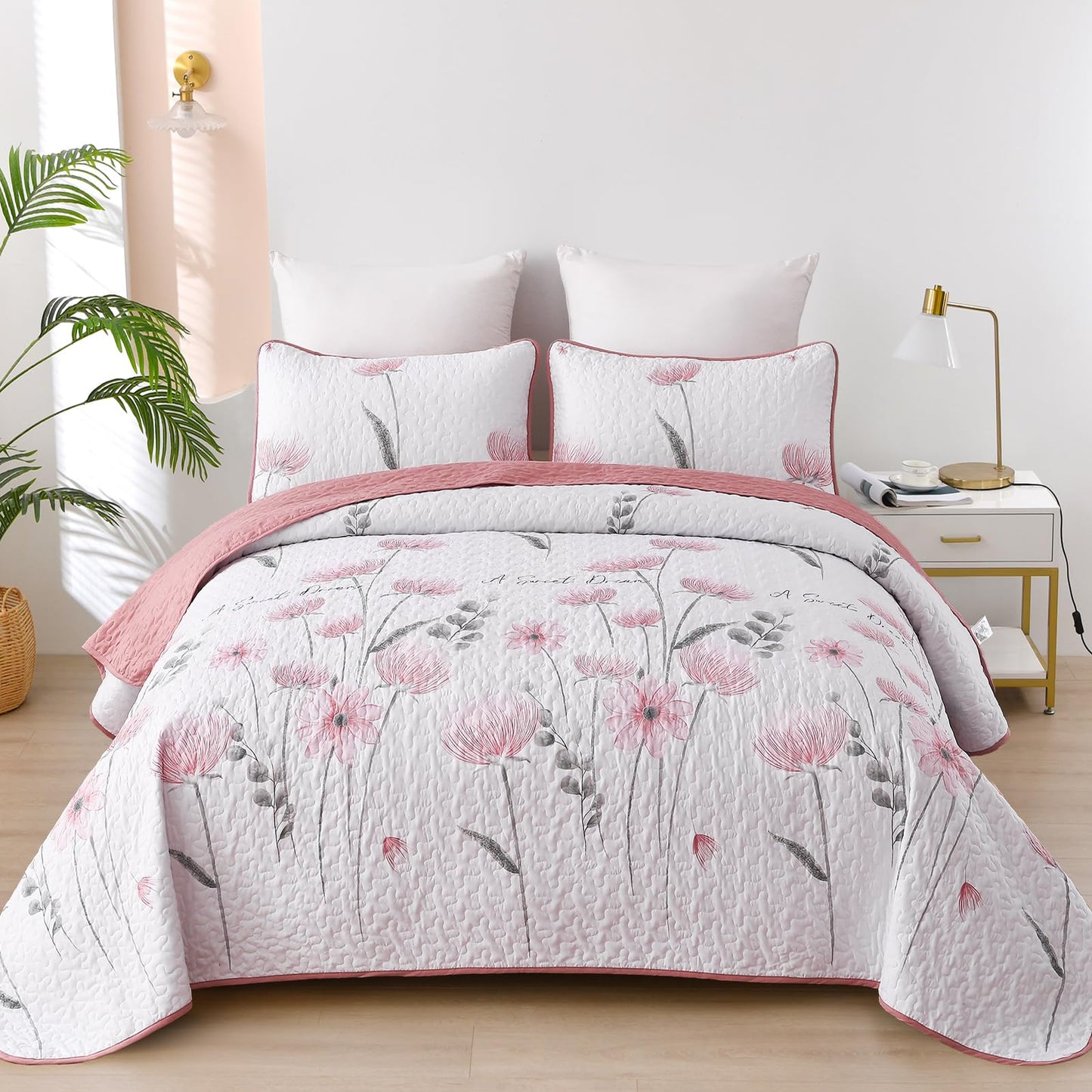 Dluxe Ave. (KING) 3 Piece Bedding Set/ All Season (90"x104")
