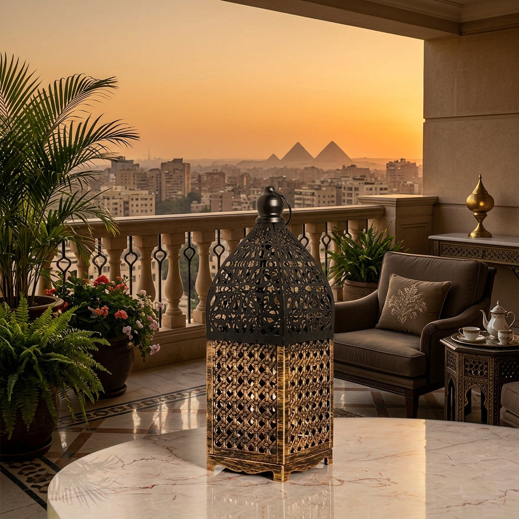 Moroccan Iron Hollow Candle Lantern
