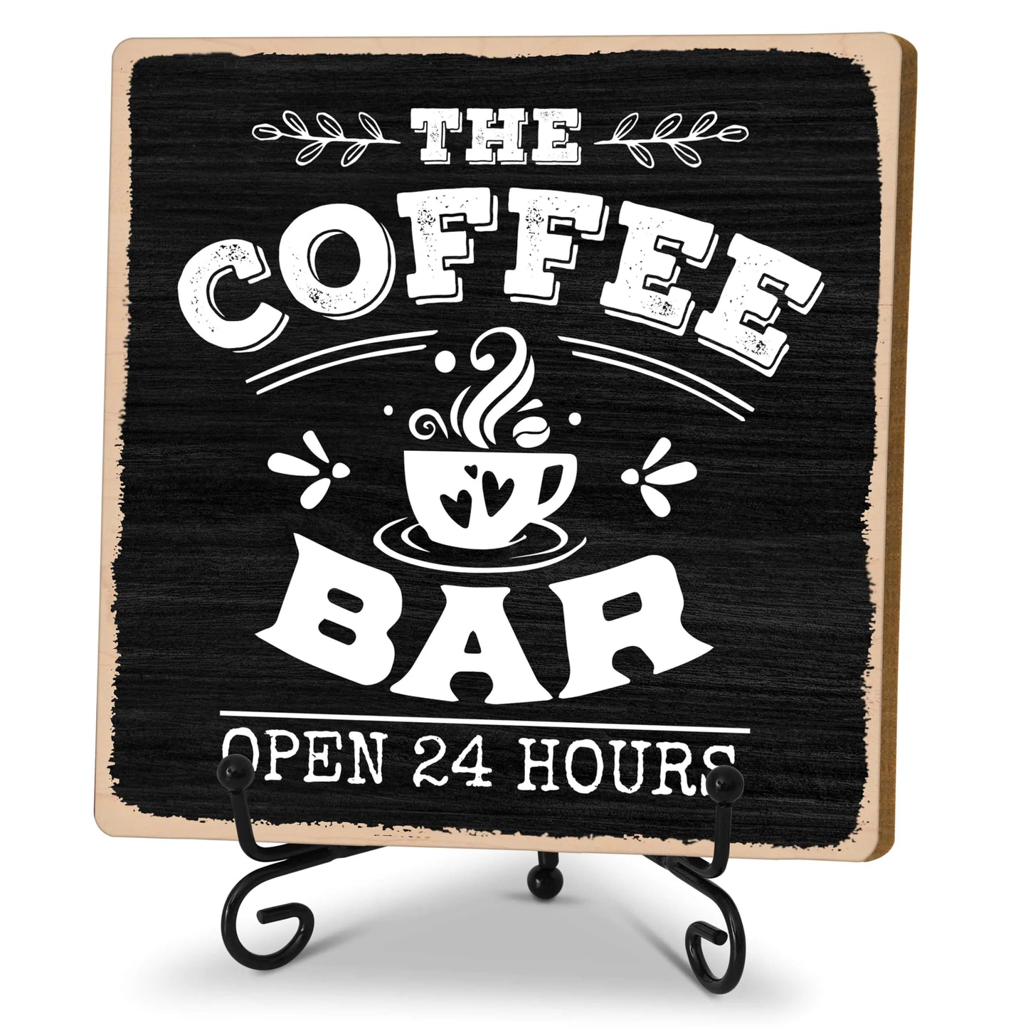 Dluxe Ave. The Coffee Bar Open 24 Hours Coffee Bar Decor Sign
