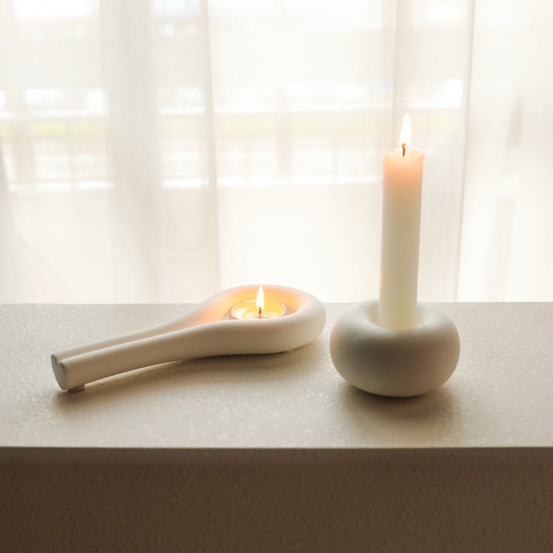 Ceramic candle holder