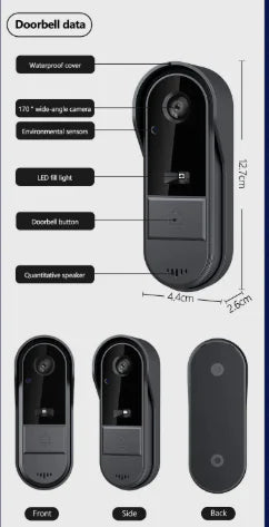 Dluxe Ave. Home Wireless Video Door bell