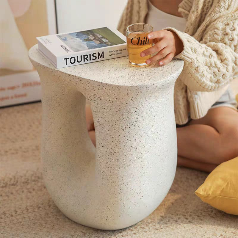 Creative Cream Style Side Table for Bedroom Living Room Sofa Coffee Table Light Luxury Simple French Style Small Apartment