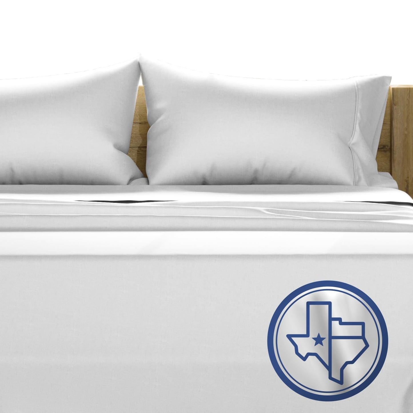 Dluxe Ave. ( QUEEN ) TEXAS LINEN CO. 100% Egyptian Cotton Sheet Set/ 1000 Thread Count 6 PC Cotton Sheets/ Fits Up to 18” Deep Pocket/ Silver