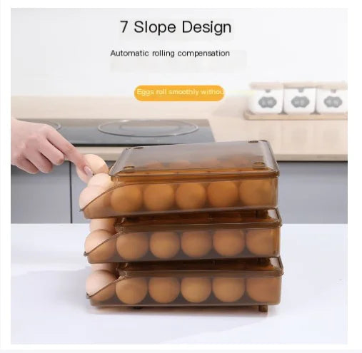 Dluxe Ave. Egg Storage Box with Automatic Rolling Design (Large)