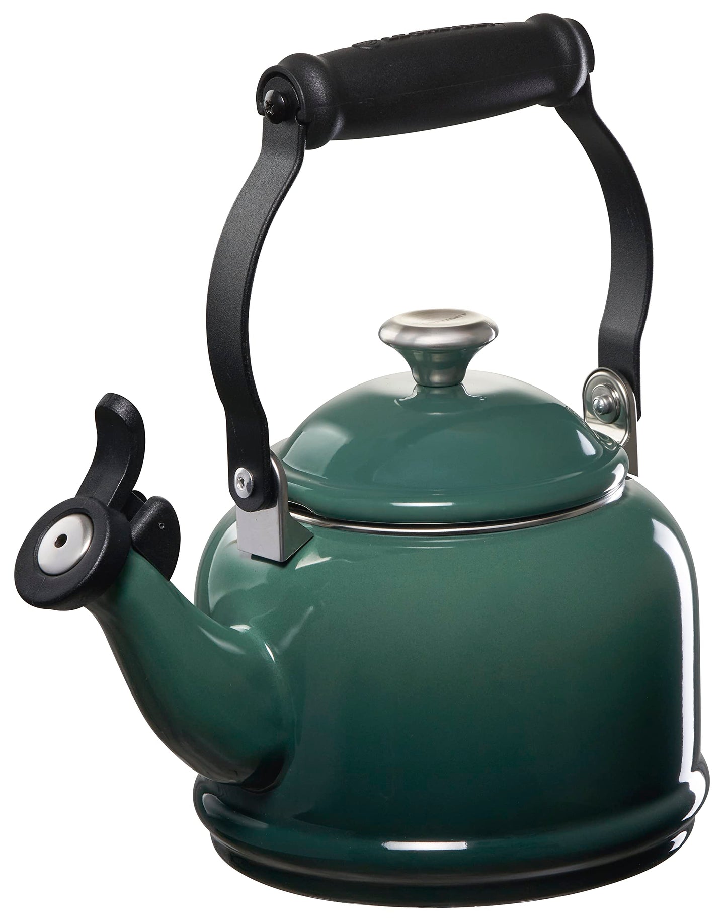 Dluxe Ave. ( Limited Edition)  Enamel On Steel Demi Tea Kettle with Metal Finishes 1.25 qt Artichaut