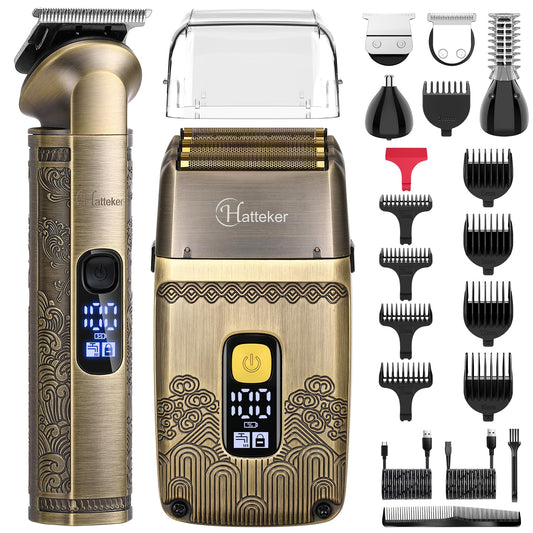 Dluxe Ave. Hatteker Professional Hair Clipper, Electric Razor, Foil Shavers