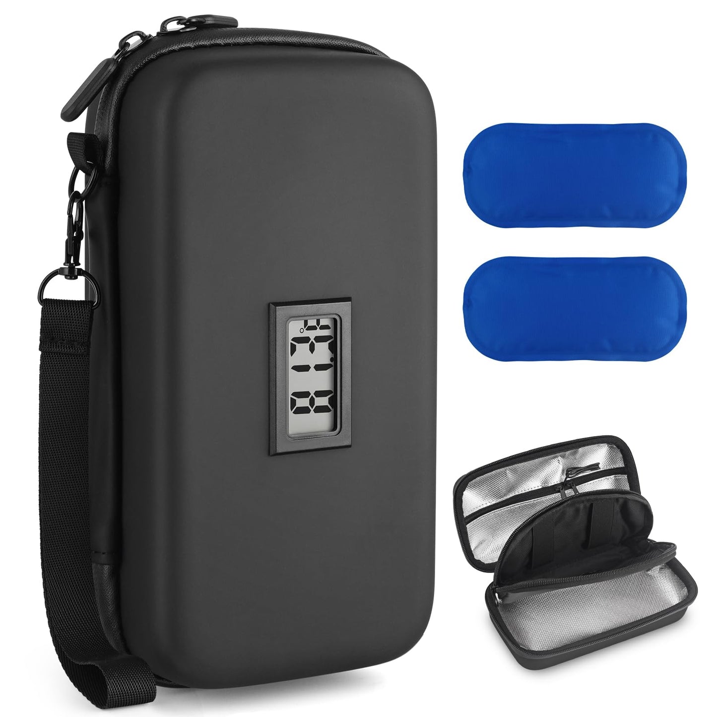 Dluxe Ave.  Insulin Cooler Travel Case with Temperature Display/ TSA Approved