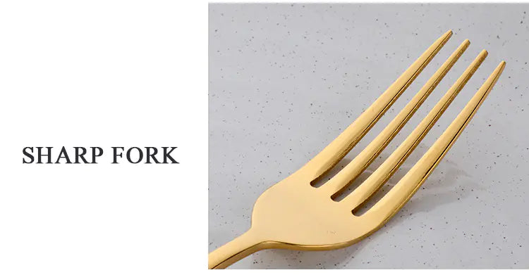 Dluxe Ave. Stainless Steel Cutlery Set - 4-Piece Western Style