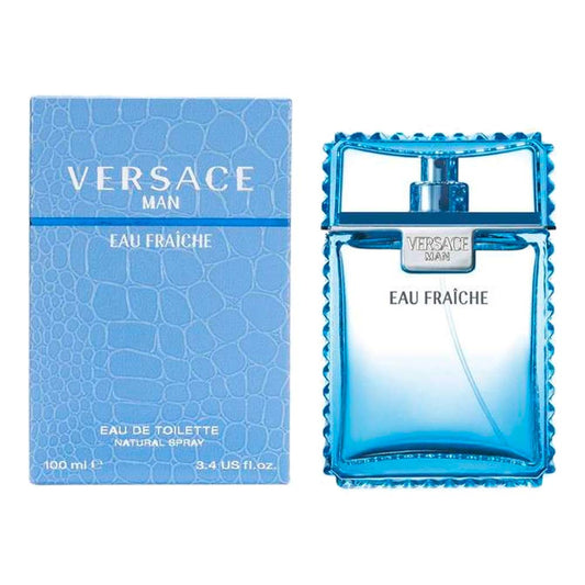 Dluxe Ave. Versace Man Eau Fraiche by Versace for Men 3.4 oz Eau de Toilette Spray