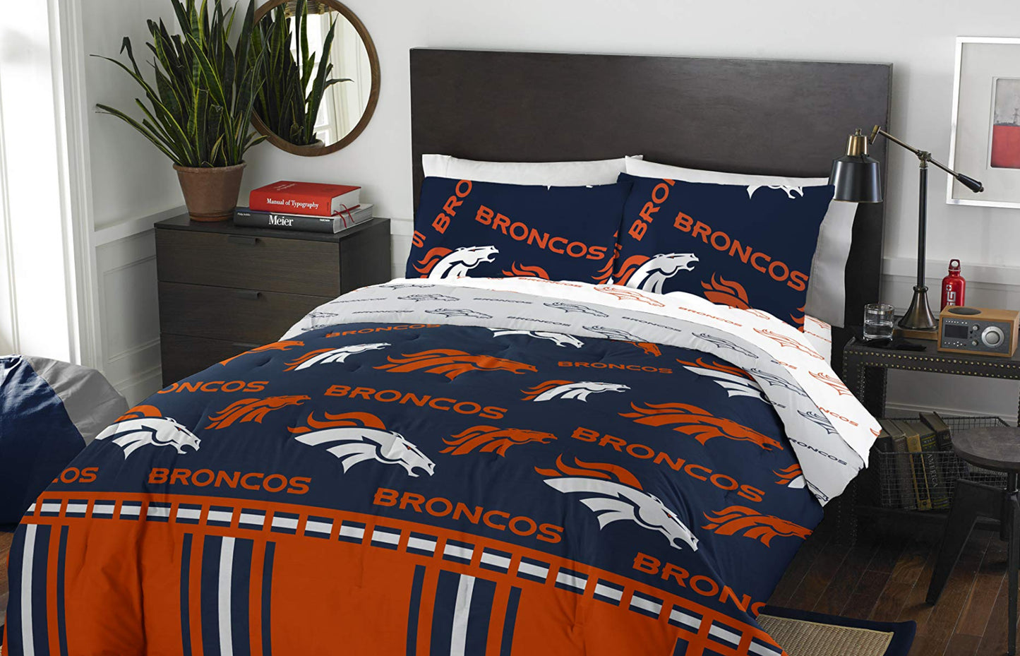 Dluxe Ave. ( QUEEN ) NFL 5 Pcs Comforter Set