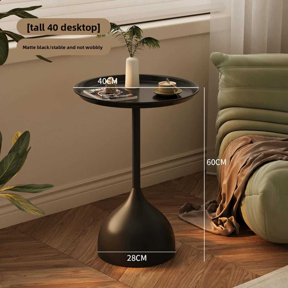 Minimalist Iron Art Round Side Table