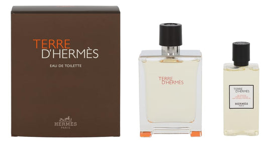 Dluxe Ave. Hermes Terre Dhermes 2-Piece Gift Set for Men (3.4 Oz Eau De Toilette Spray + 2.7 Oz Hair & Body Shower Gel)