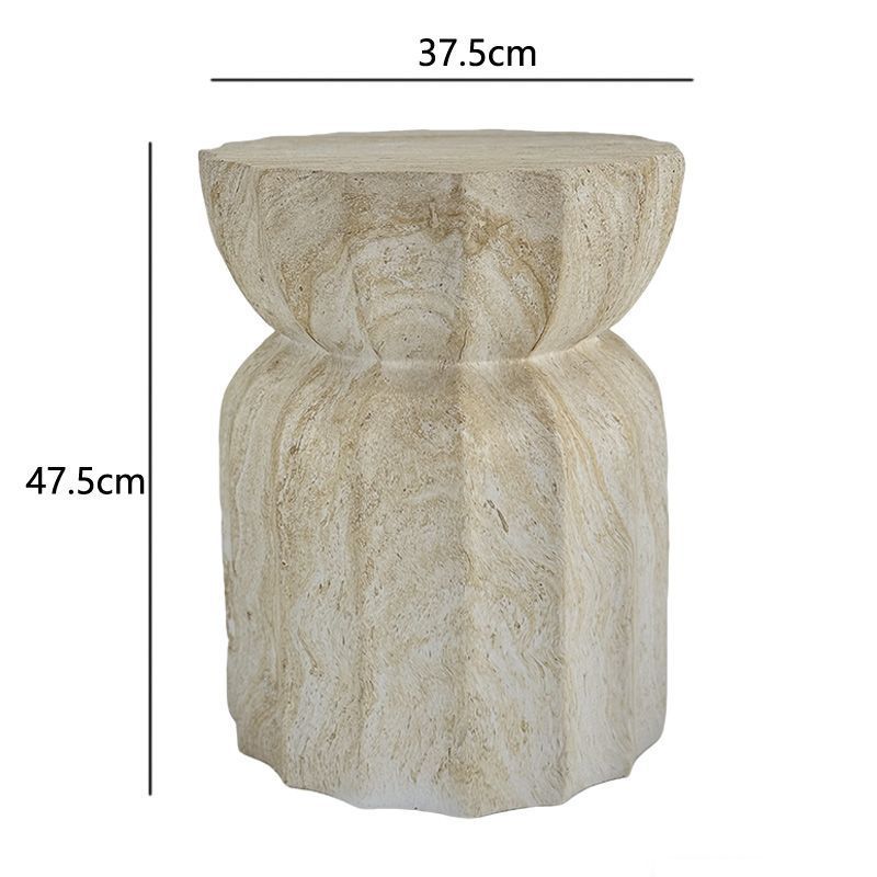 Artistic Rubber Wood Side Table