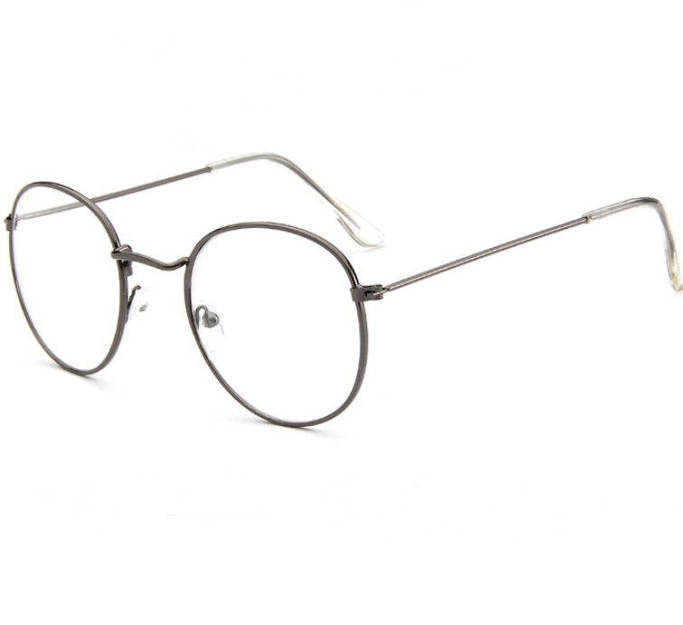 Vintage Round Metal Glasses Frame for Women