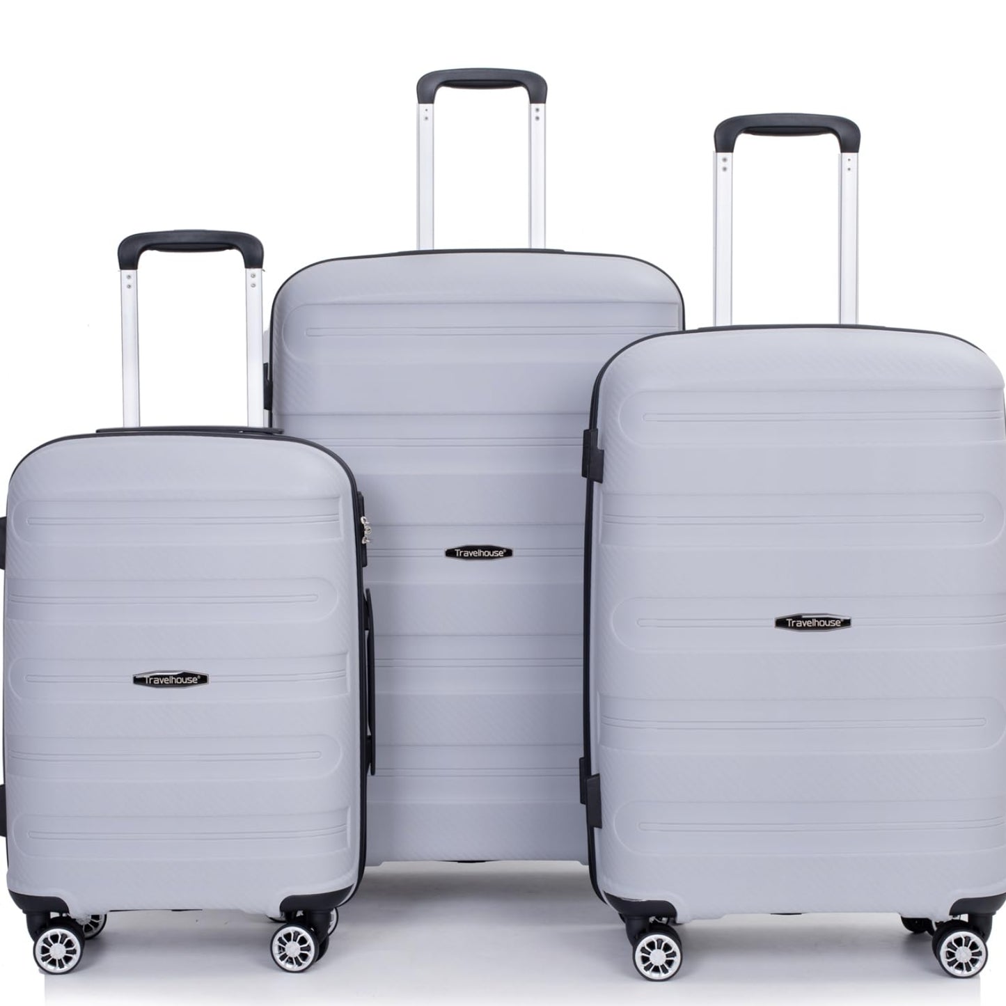 Dluxe Ave. Luggage 3 Pcs Set/ Hardshell/ Spinner Wheels/ Lightweight Carry On/ TSA Lock