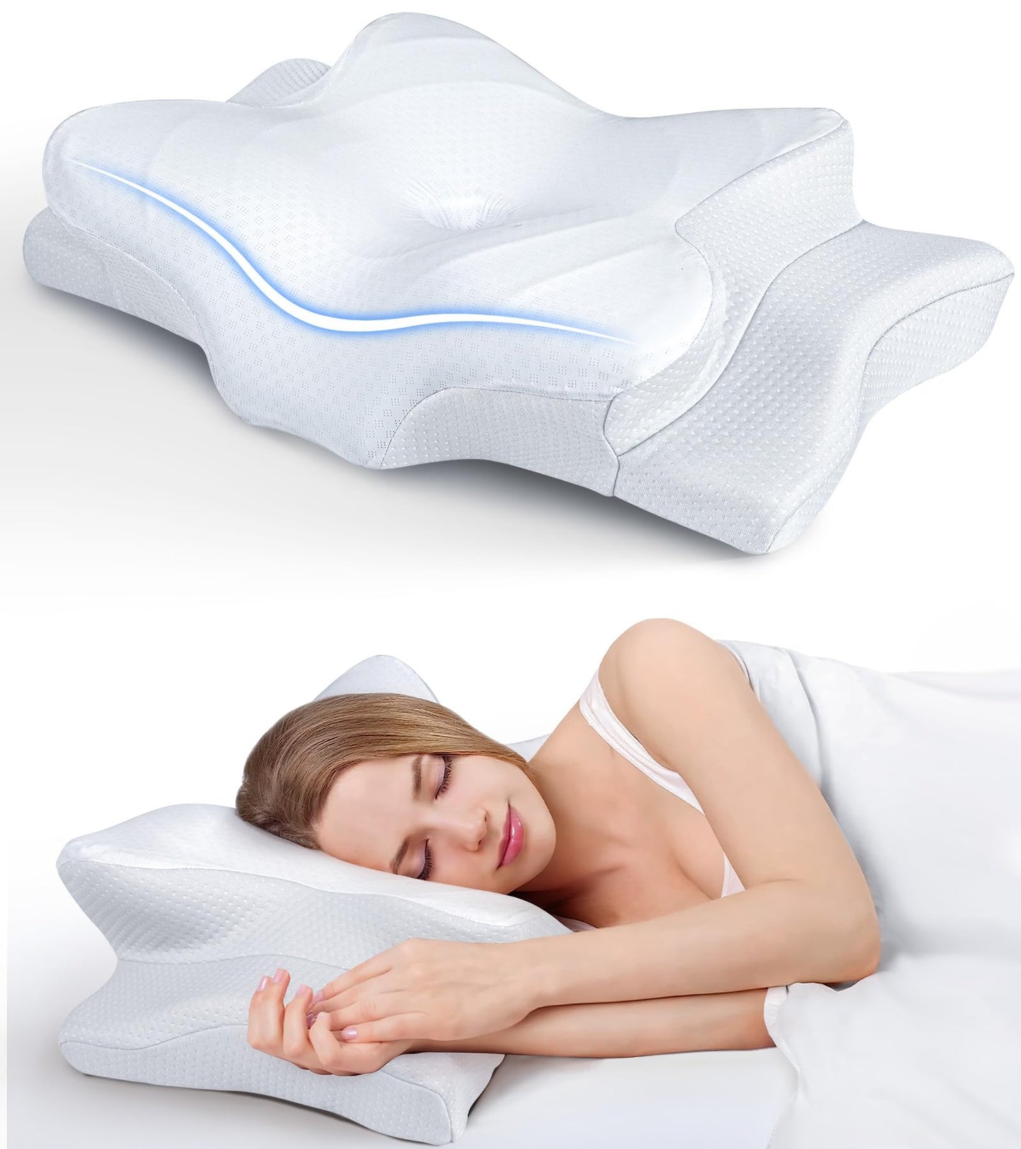 Dluxe Ave.  Pillow for Neck Support Cervical Pillow