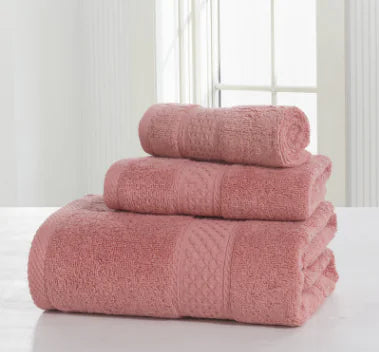 Dluxe Ave. Cotton Spa Robe and Thick Skin-Friendly Towels