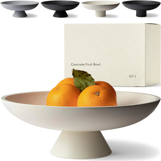 Dluxe Ave. Concrete Fruit Bowl/ Large